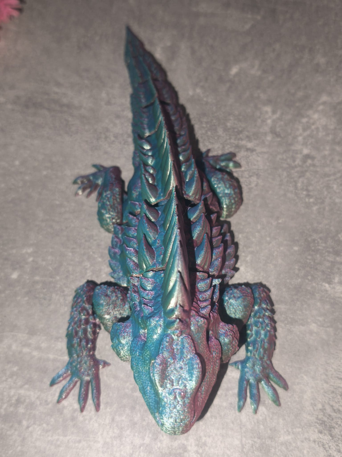 Art Nr 0419 Chameleon | 3D-gedruckt| ca. 21cm lang | PLA Deko & Geschenk für Fantasy-Fans