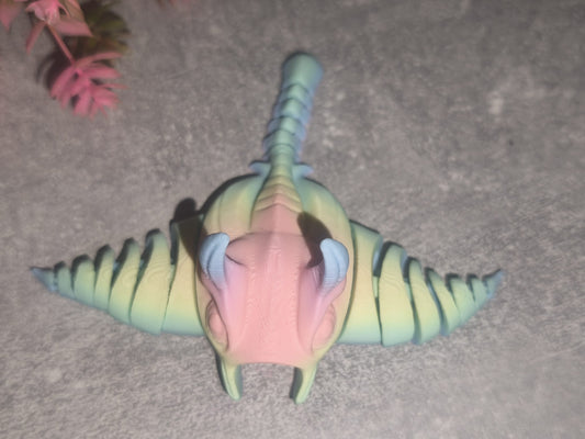 Art Nr 0415 Mantarochen| 3D-gedruckt| ca. 8,5cm lang | PLA Deko & Geschenk für Fantasy-Fans