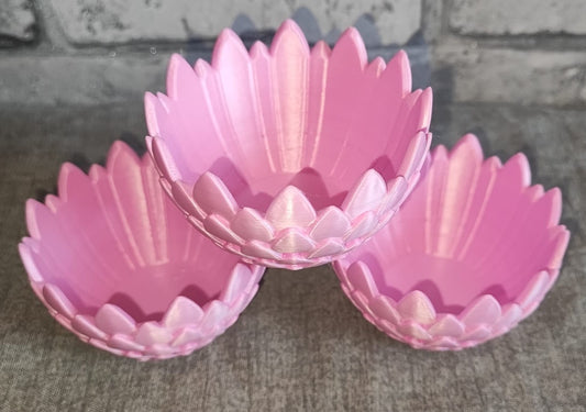 Art 0173 Drachenschuppen Teelichthalter | 3D-gedruckt| 5*8cm | PLA rosa Deko Home Geschenk Art 0173