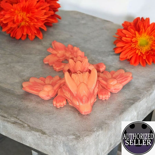 Art 047 Flexi Hasen-Drache | 3D-gedruckter beweglicher Drache | ca. 14 cm lang | PLA  Deko & Geschenk für Fantasy-Fans Art 047