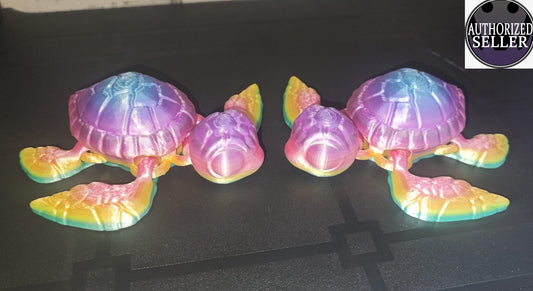 Art 095 Farbverlauf Schildkröte Deko| 3D-gedruckt | 10cm lang | PLA Farbverlauf Deko Home Geschenk Art 095