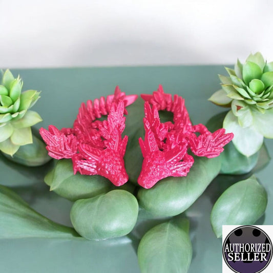 Art 067 Flexi Baby-Axolotl Drache mit Flügel | 3D-gedruckter beweglicher Drache | ca. 15cm | PLA Deko & Geschenk für Fantasy-Fans Art 067