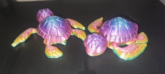 Art 095 Farbverlauf Schildkröte Deko| 3D-gedruckt | 10cm lang | PLA Farbverlauf Deko Home Geschenk Art 095