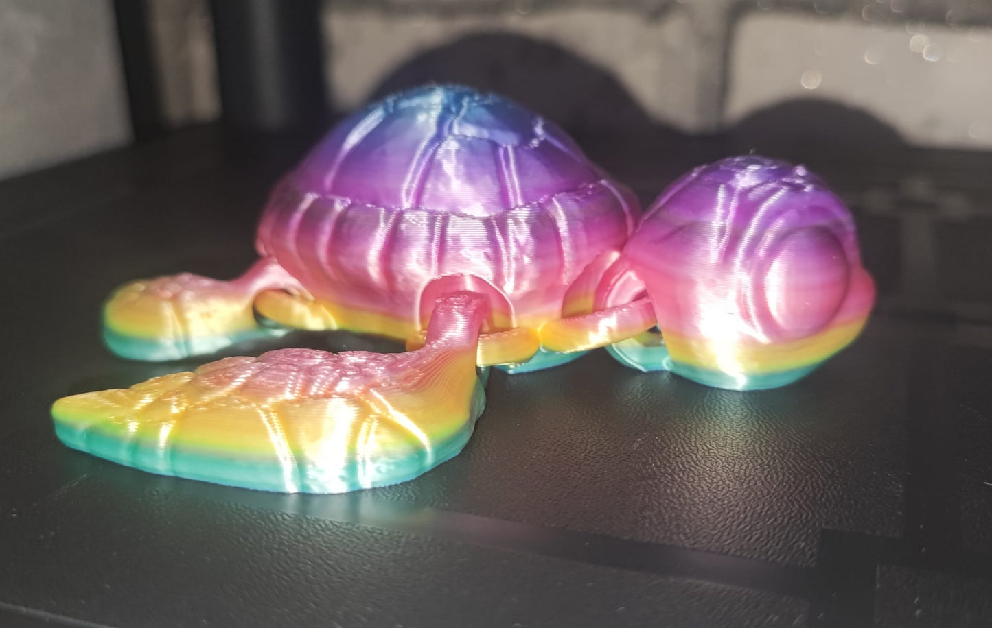 Art 095 Farbverlauf Schildkröte Deko| 3D-gedruckt | 10cm lang | PLA Farbverlauf Deko Home Geschenk Art 095