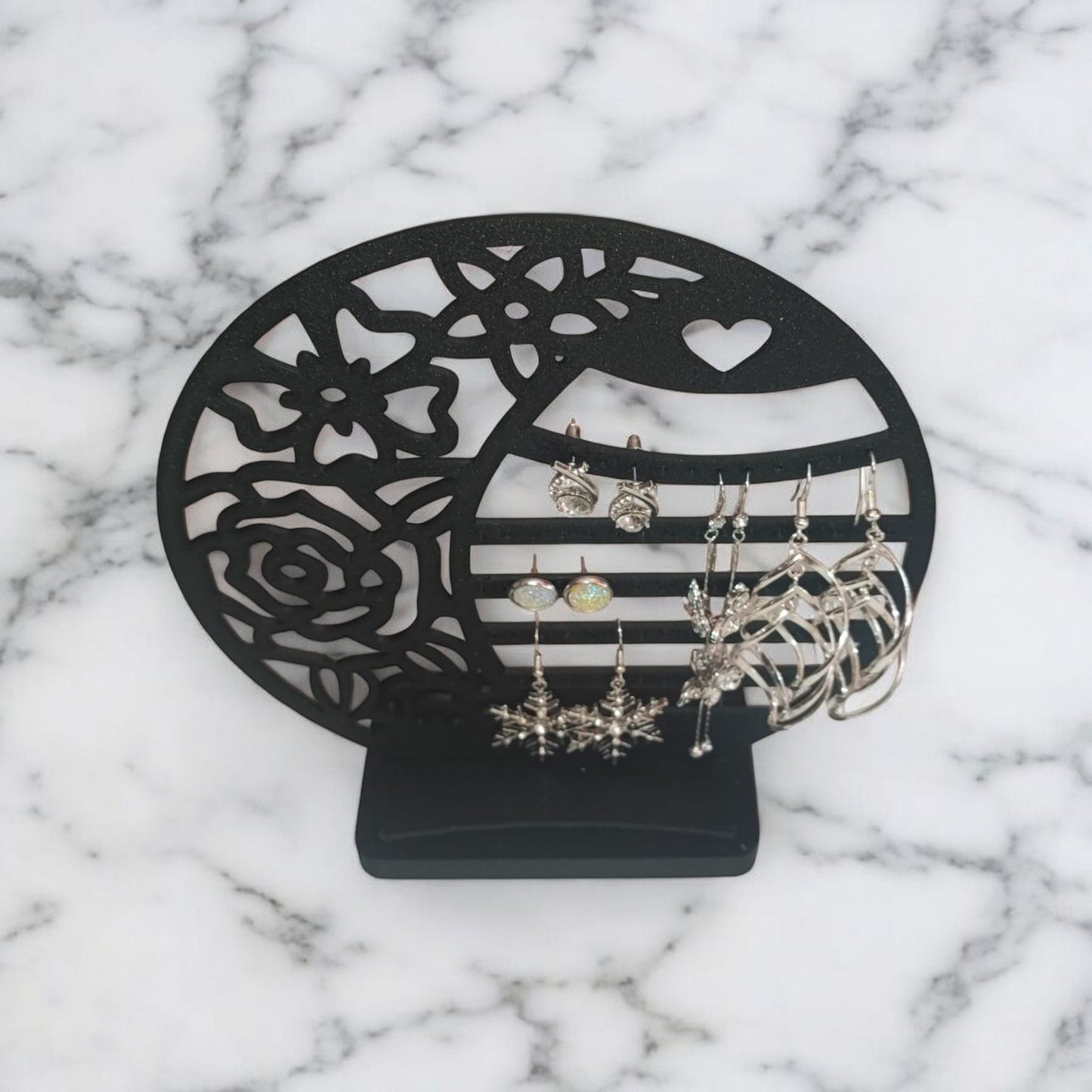 Art 083 Schmuck Display| 3D-gedruckt| 17cm Durchmesser &hoch  | PLA schwarz Deko Home Geschenk Art 083