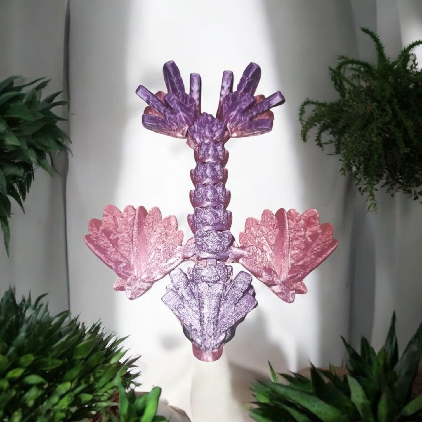 Art.028 Flexi Schlangen Drache | 3D-gedruckter beweglicher Drache | 13,5 cm lang | PLA Farbverlauf Deko & Geschenk für Fantasy-Fans Art.028