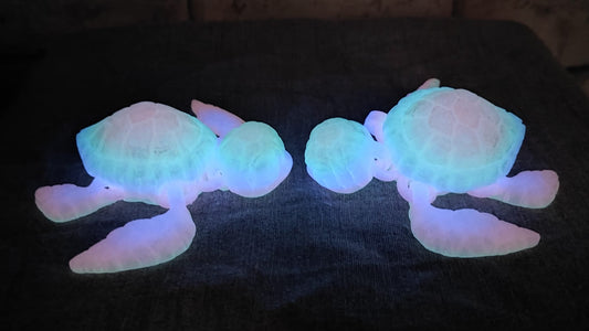 Art 0122 Nachtsleuchtend Schildkröte Deko| 3D-gedruckt | 10cm lang | PLA Nachtsleuchtend Farbverlauf Deko Home Geschenk Art 0122