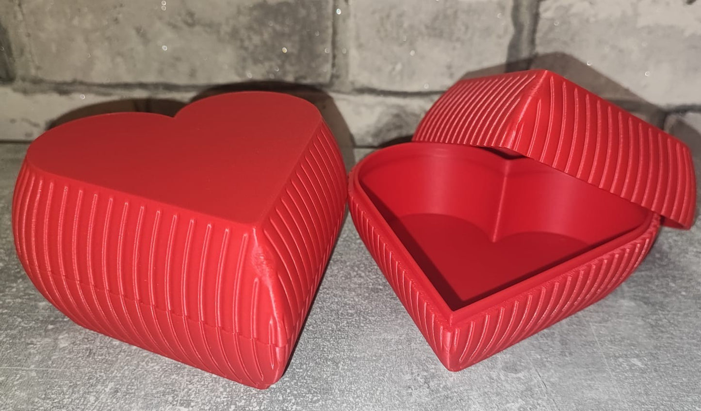Art 0280 Deko Herz Dosen | 3D-gedruckt|ca. 12*12cm | PLA rot Deko Home Geschenk