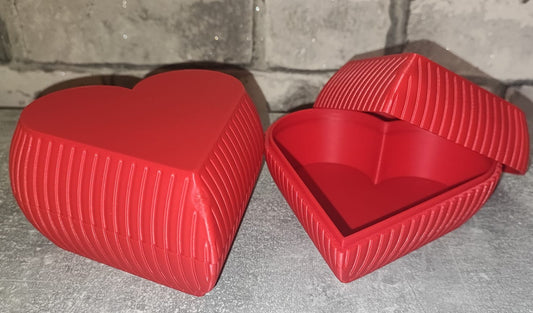 Art 0280 Deko Herz Dosen | 3D-gedruckt|ca. 12*12cm | PLA rot Deko Home Geschenk