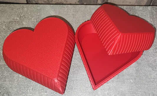 Art 0280 Deko Herz Dosen | 3D-gedruckt|ca. 12*12cm | PLA rot Deko Home Geschenk