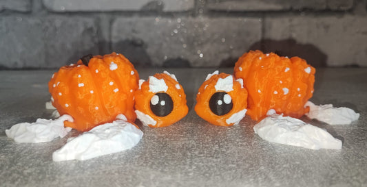 Art 0206 Schildkröte Deko| 3D-gedruckt |8,5*8,5cm lang/breit | PLA orange weiß Deko Home Geschenk