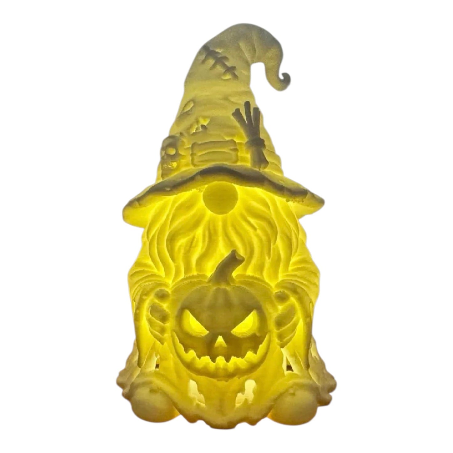 Halloween Wichtel mit Kürbis - 3D gedruckt - Dekoartikel Art Nr. E-0006