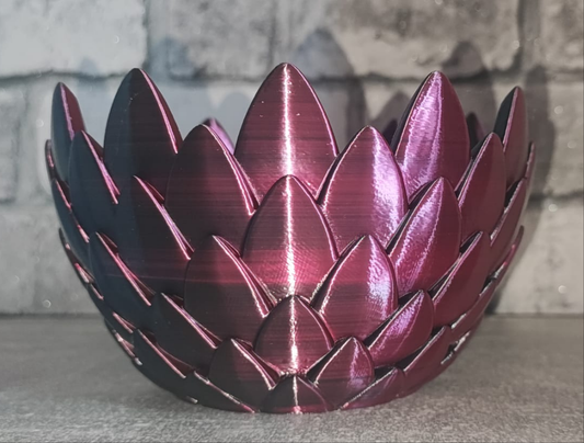 Art 0220 Drachenschuppen Schale| 3D-gedruckt| 9,5*15cm | PLA rose red schwarz Deko Home Geschenk Art 0163