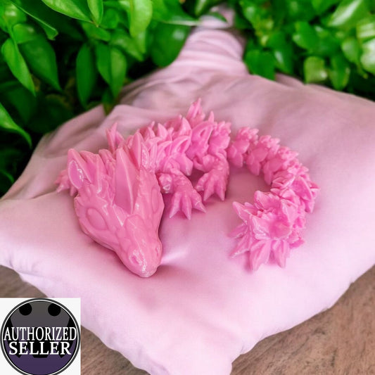 Art.014 Großer Flexi Einhorn Drache | 3D-gedruckter beweglicher Drache | 30,5 cm lang | PLA Deko & Geschenk für Fantasy-Fans Art.014