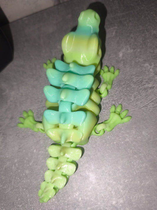 Art Nr 0417 Krokodil| 3D-gedruckt| ca. 17cm lang | PLA Deko & Geschenk für Fantasy-Fans