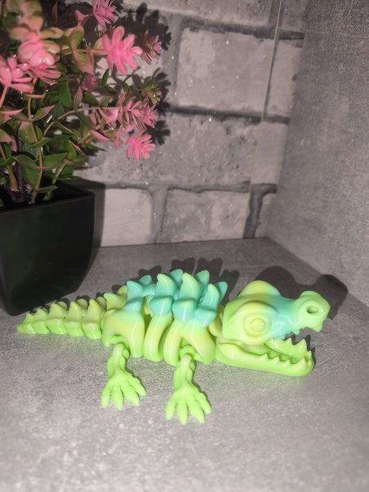 Art Nr 0417 Krokodil| 3D-gedruckt| ca. 17cm lang | PLA Deko & Geschenk für Fantasy-Fans