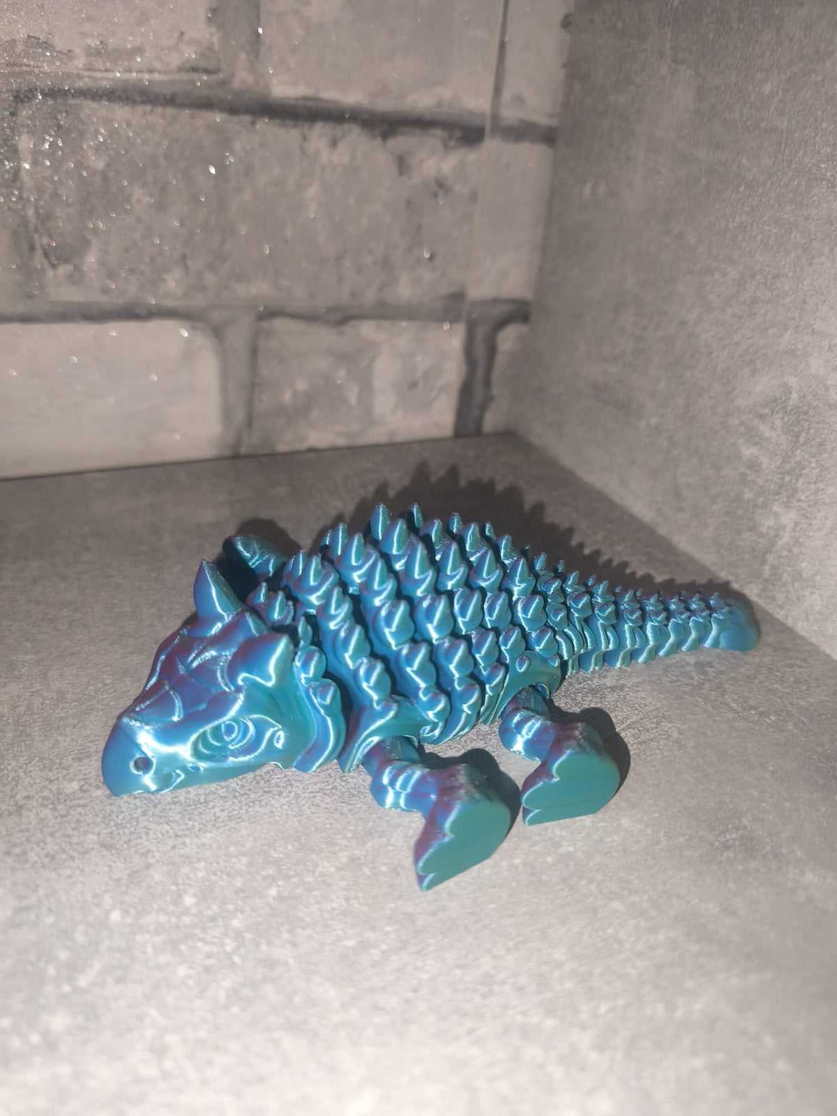 Art Nr 0420 Ankylosaurus | 3D-gedruckt| ca. 6,5cm hoch *17cm hoch | PLA Deko & Geschenk für Fantasy-Fans