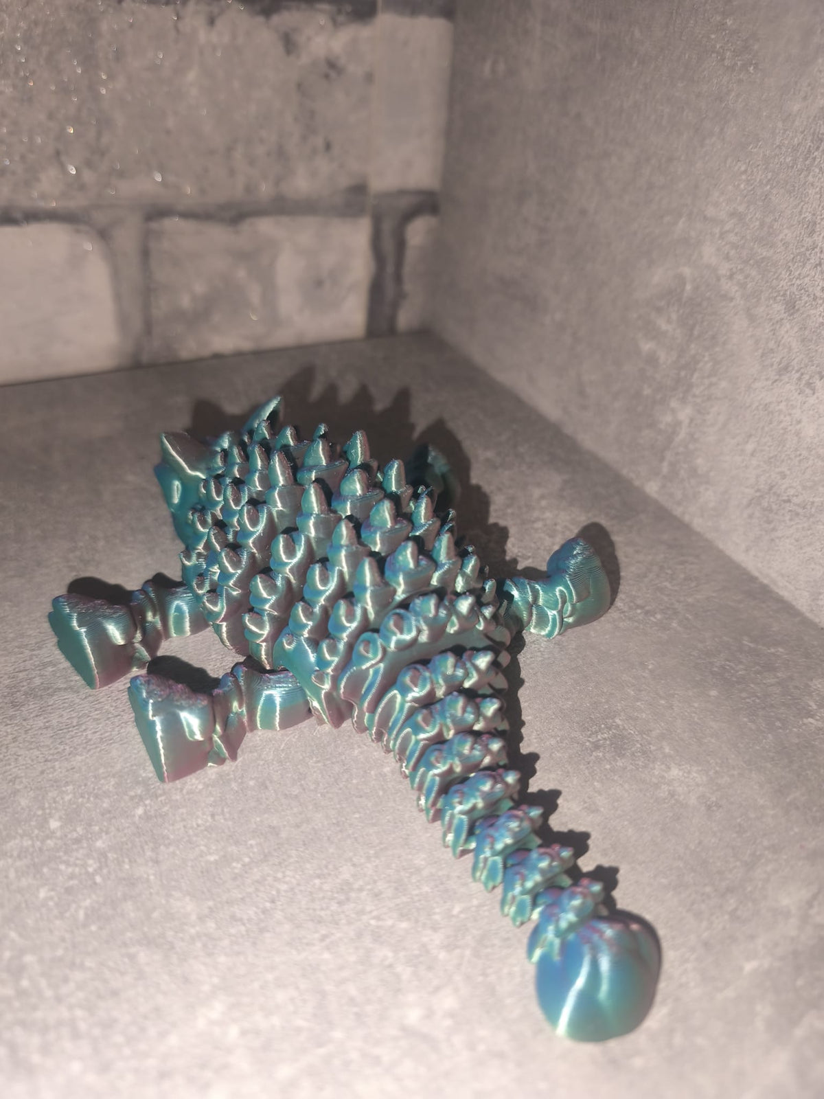 Art Nr 0420 Ankylosaurus | 3D-gedruckt| ca. 6,5cm hoch *17cm hoch | PLA Deko & Geschenk für Fantasy-Fans