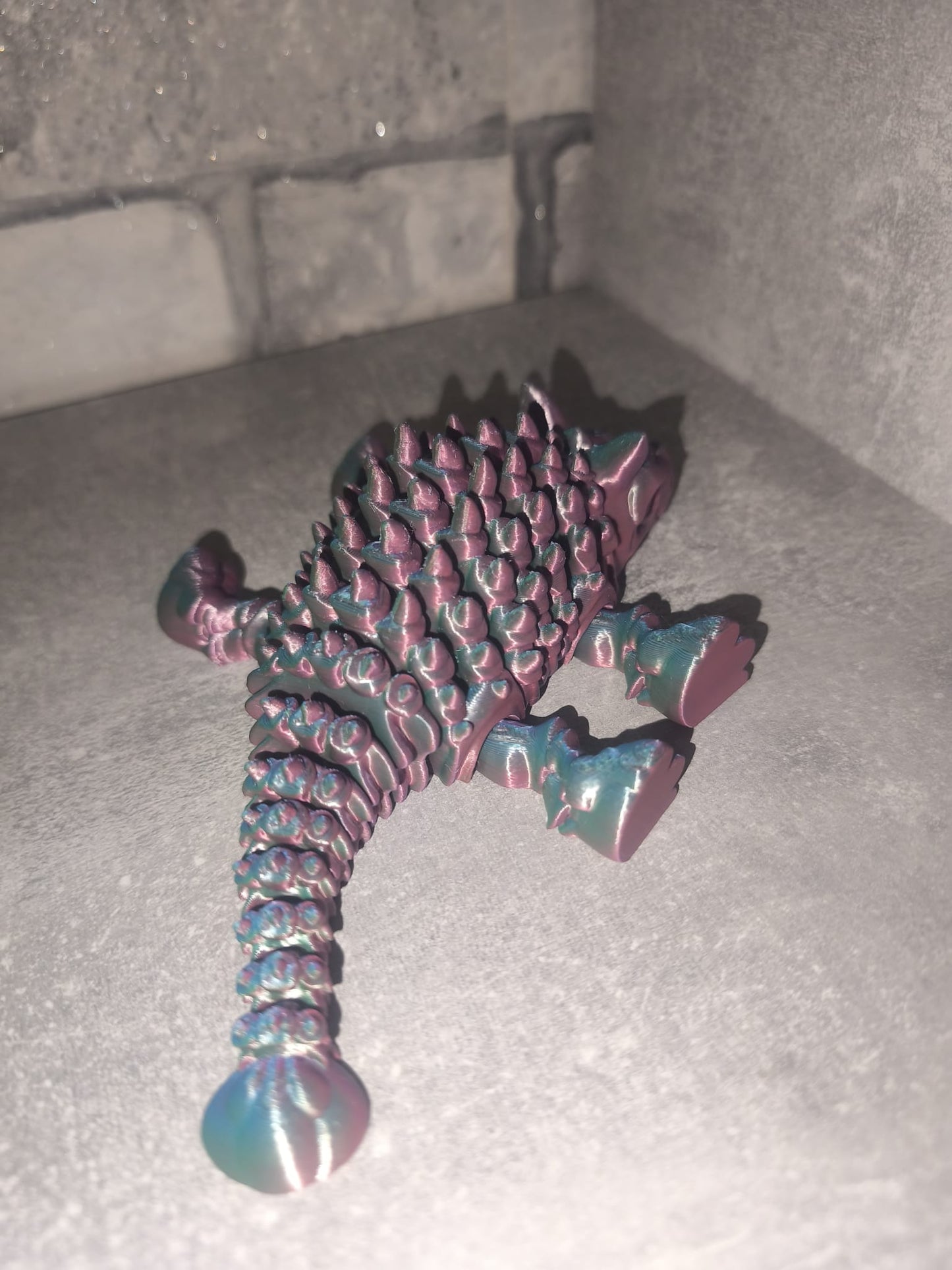 Art Nr 0420 Ankylosaurus | 3D-gedruckt| ca. 6,5cm hoch *17cm hoch | PLA Deko & Geschenk für Fantasy-Fans