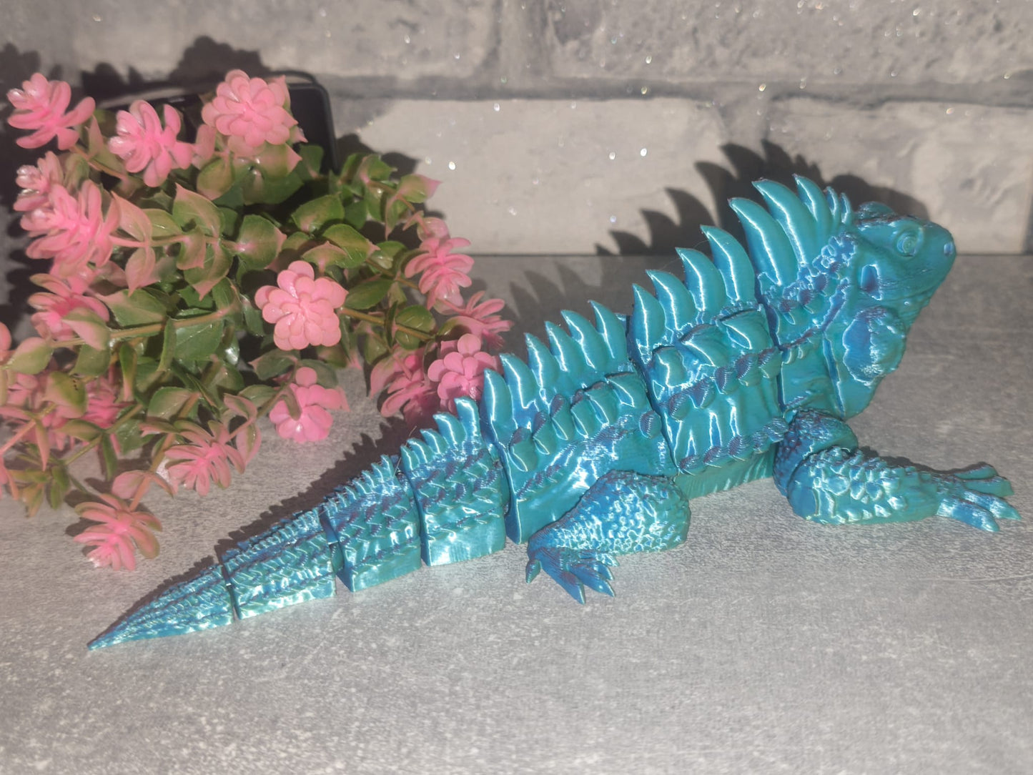 Art Nr 0419 Chameleon | 3D-gedruckt| ca. 21cm lang | PLA Deko & Geschenk für Fantasy-Fans