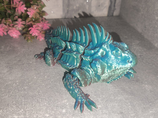 Art Nr 0419 Chameleon | 3D-gedruckt| ca. 21cm lang | PLA Deko & Geschenk für Fantasy-Fans