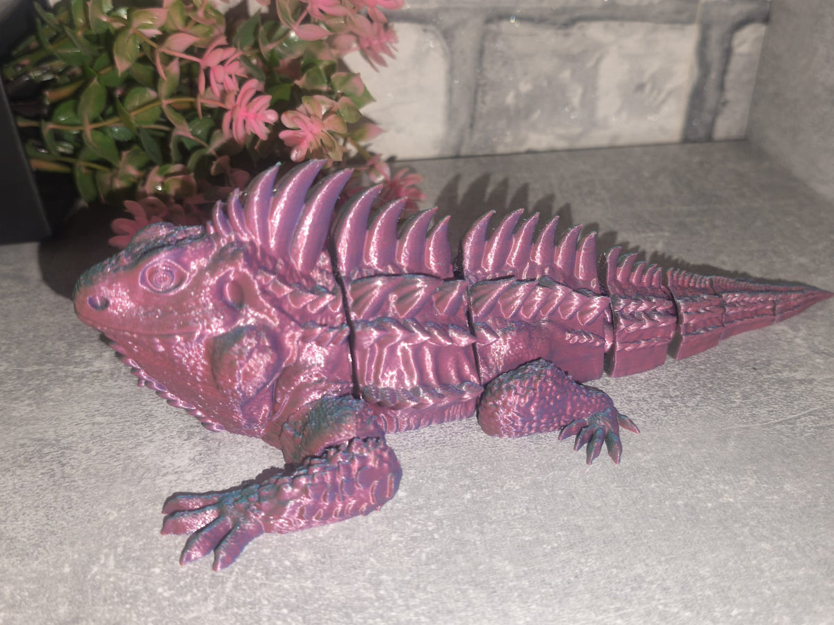 Art Nr 0419 Chameleon | 3D-gedruckt| ca. 21cm lang | PLA Deko & Geschenk für Fantasy-Fans