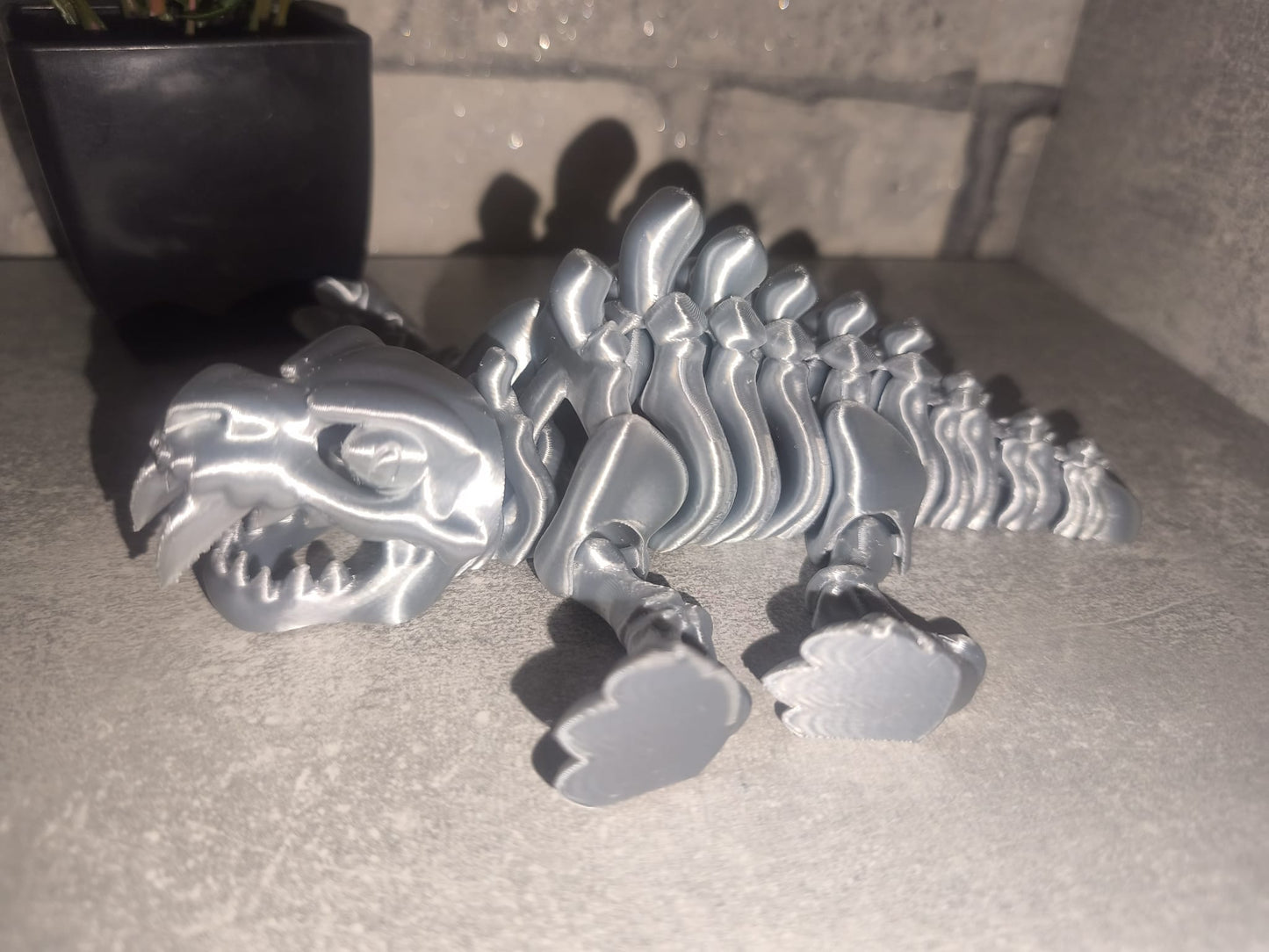 Art Nr 0422 Säbelzahntiger| 3D-gedruckt| ca. 8,5cm hoch*17cm lang | PLA Deko & Geschenk für Fantasy-Fans