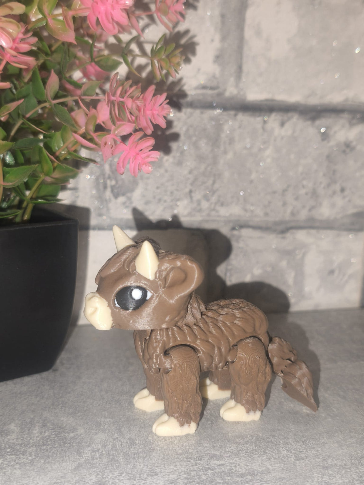 Art Nr 0371 Highland Kuh mit Hörnern| 3D-gedruckt| ca. 7cm hoch | PLA Deko & Geschenk für Fantasy-Fans