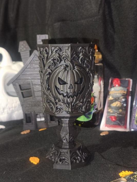 Halloween Kürbis Kelch - 18cm Höhe - 8cm Durchmesser - 3D gedruckt - Dekoartikel Art Nr. E-0002