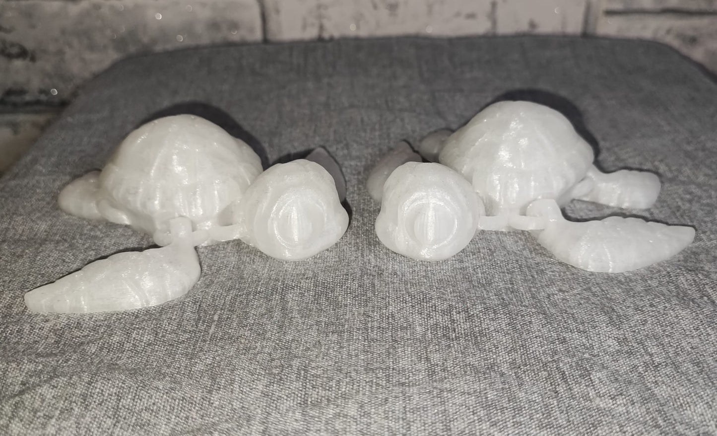 Art 0122 Nachtsleuchtend Schildkröte Deko| 3D-gedruckt | 10cm lang | PLA Nachtsleuchtend Farbverlauf Deko Home Geschenk Art 0122