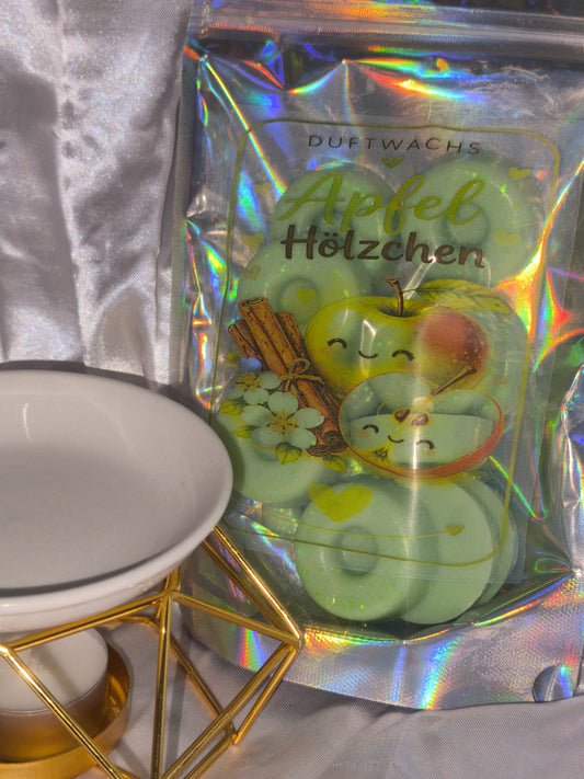 Duftwachs - Wax Melts - Apfel Hölzchen - Tüte Donutringe - Art.Nr. W-0010a