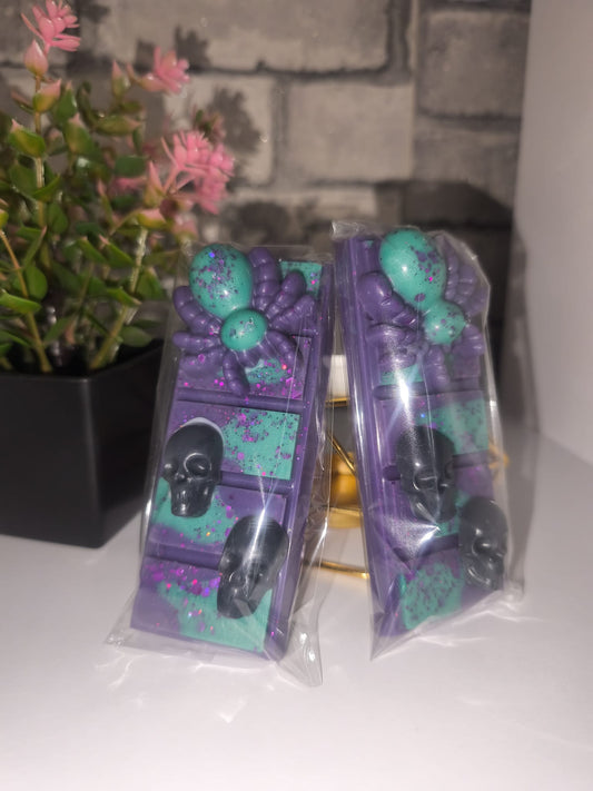 Duftwachs - Wax Melt - Hexennacht - SnapBar mit Spinne und Totenköpfen  - Art. Nr. W-0046a