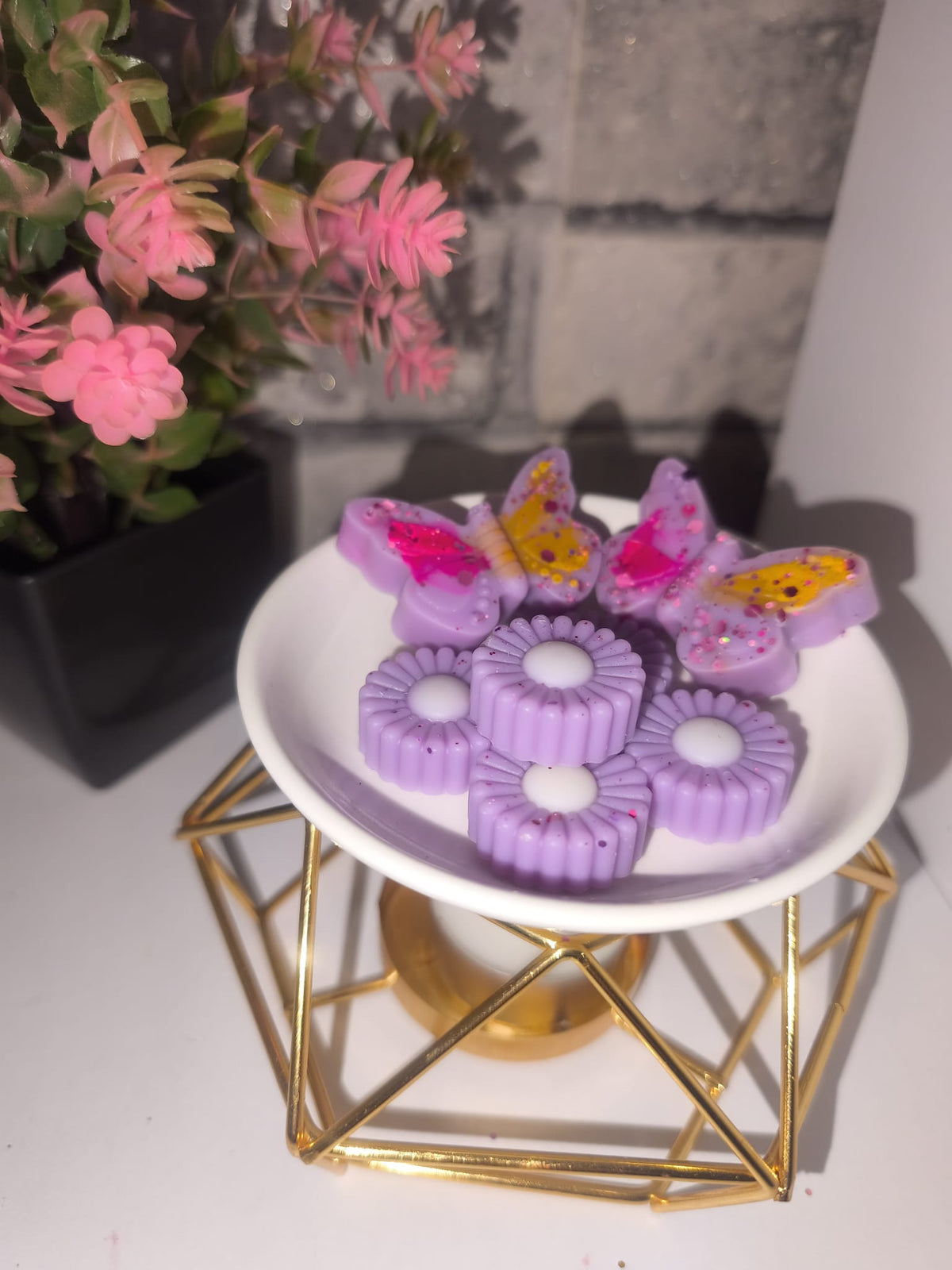 Duftwachs - Wax Melt - Schmetterlingstraum - Schmetterlinge und Blumen - Art. Nr. W-0034a