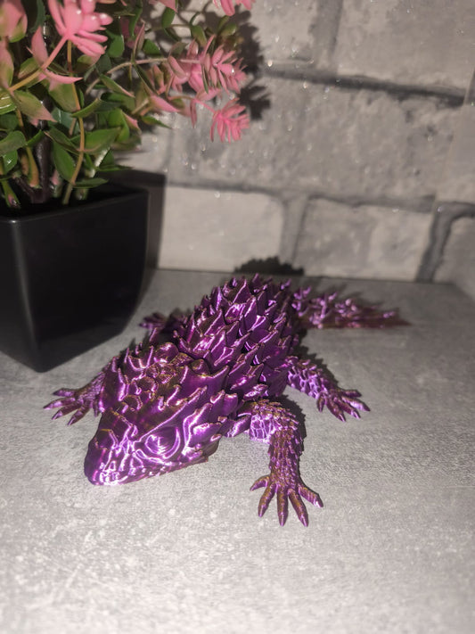Art Nr 0414 Echse| 3D-gedruckt| ca.21cm lang | PLA Deko & Geschenk für Fantasy-Fans