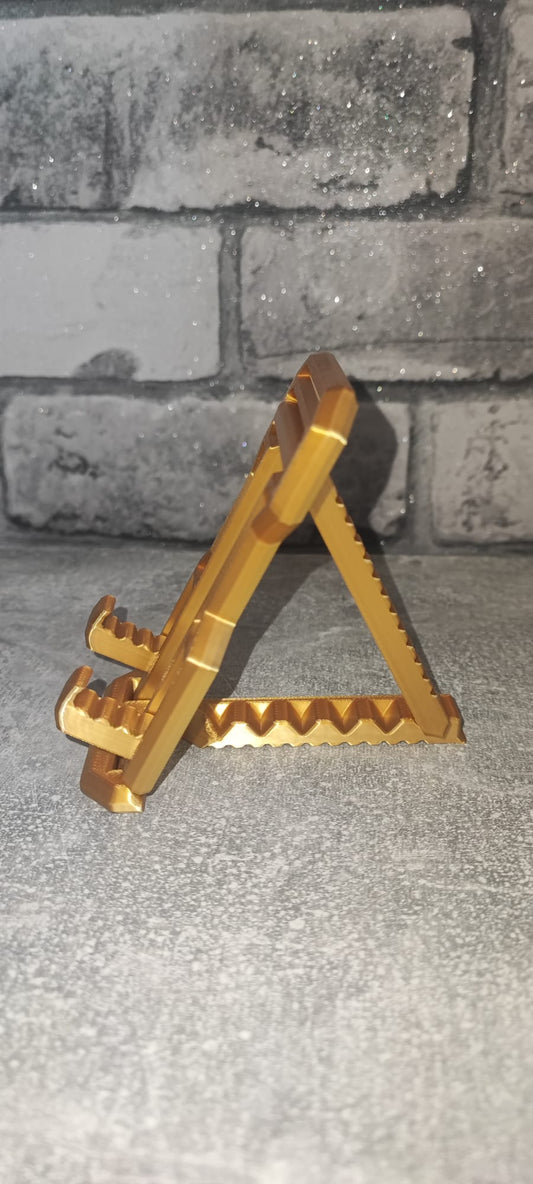 Art 0213 Handyhalter| 3D-gedruckt|  PLA Gold schimmernd Deko Home Geschenk