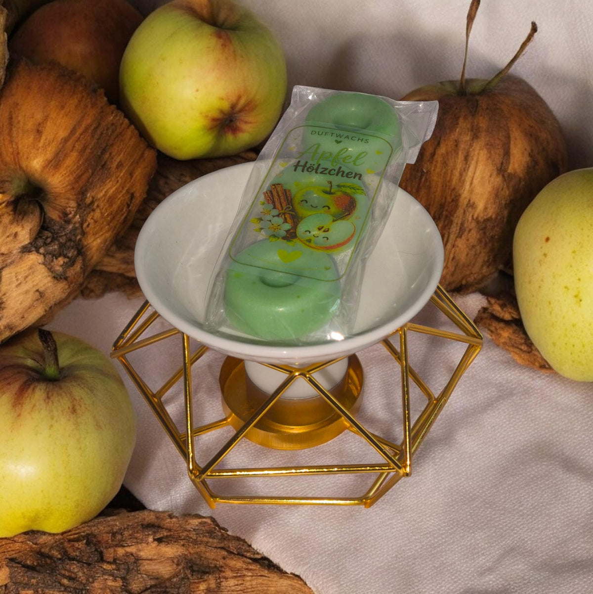 Duftwachs - Wax Melts - Apfel Hölzchen - Donuts - Art.Nr. W-0010b