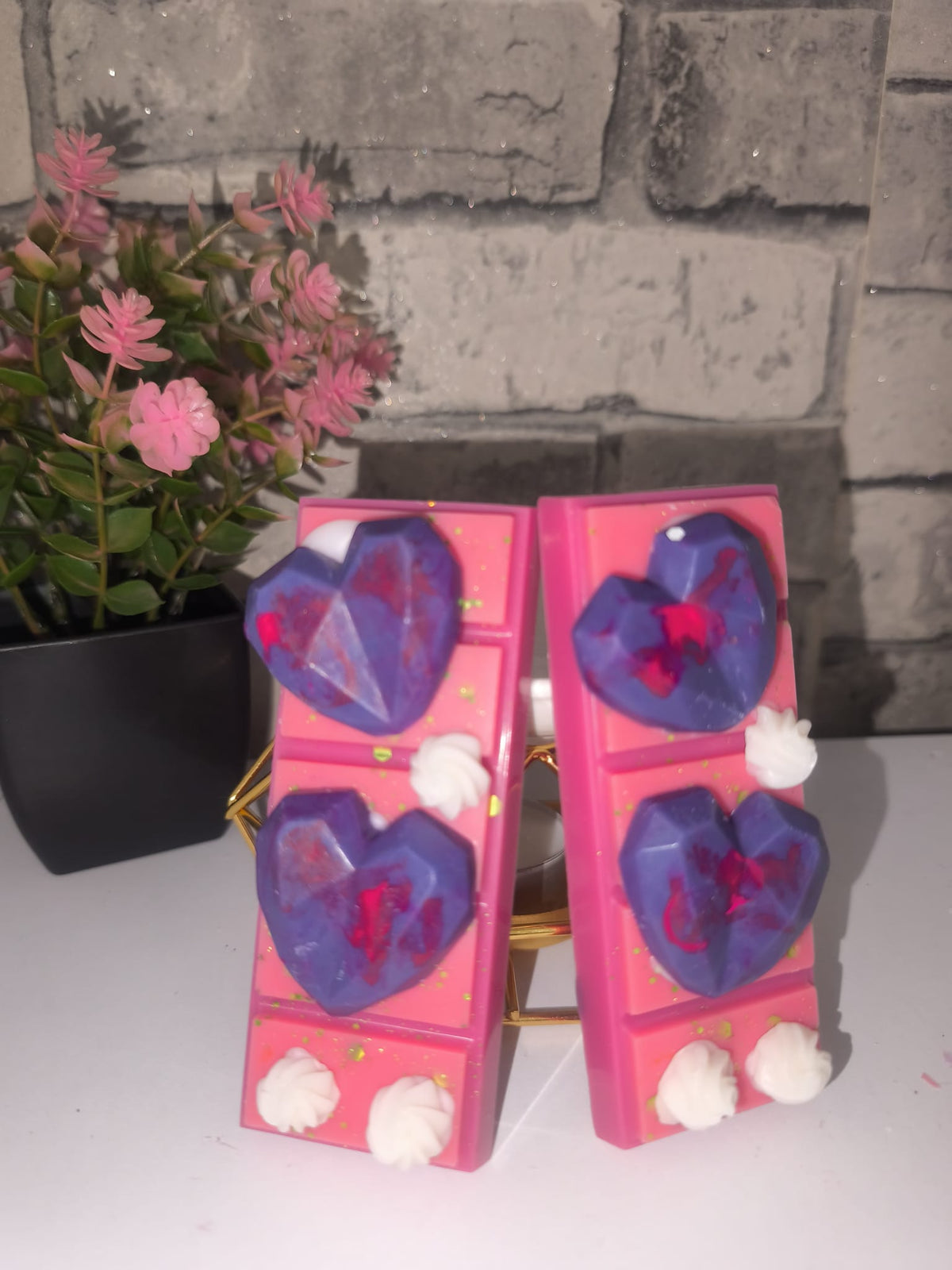 Duftwachs - Wax Melt - Jasminzauber - SnapBar mit Herzen  - Art. Nr. W-0041b
