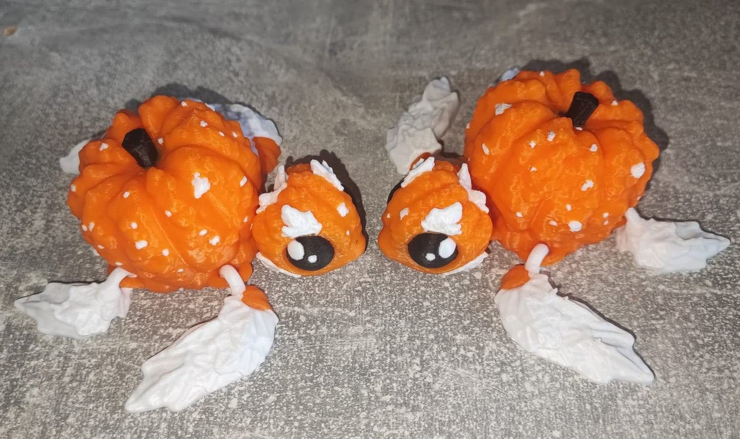 Art 0206 Schildkröte Deko| 3D-gedruckt |8,5*8,5cm lang/breit | PLA orange weiß Deko Home Geschenk