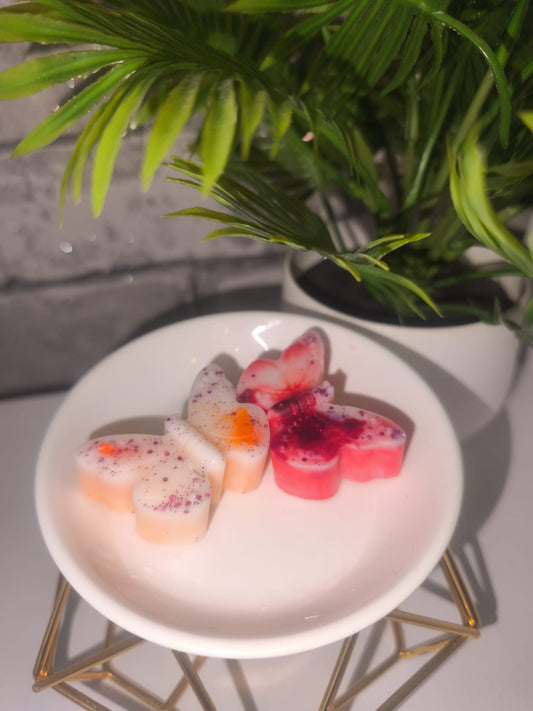 Duftwachs - Wax Melt - Zucker Beeren - 2 Schmetterlinge - Art.Nr. W-0027b