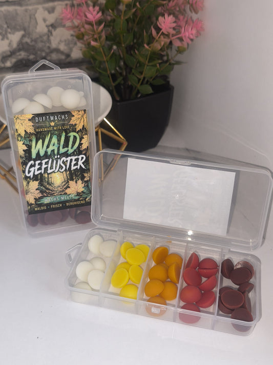 Duftwachs - Wax Melt - Waldgeflüster - Box mit Kullern - Art. Nr. W-0050b