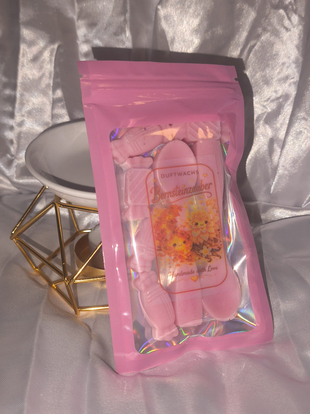 Duftwachs - Wax Melt - Bernsteinzauber - Bonbons und Löffel - Art.Nr. W-0011c