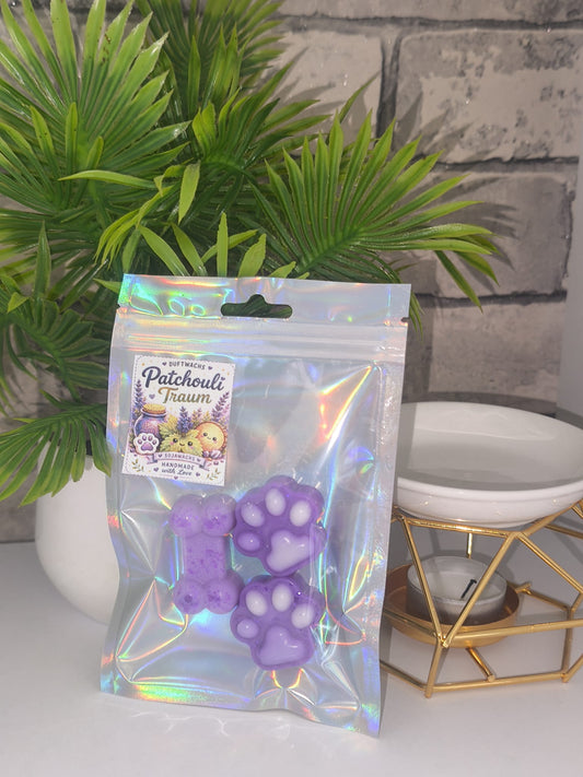 Duftwachs - Wax Melt - Patchouli Traum - Pfötchen - Art.Nr. W-0030c