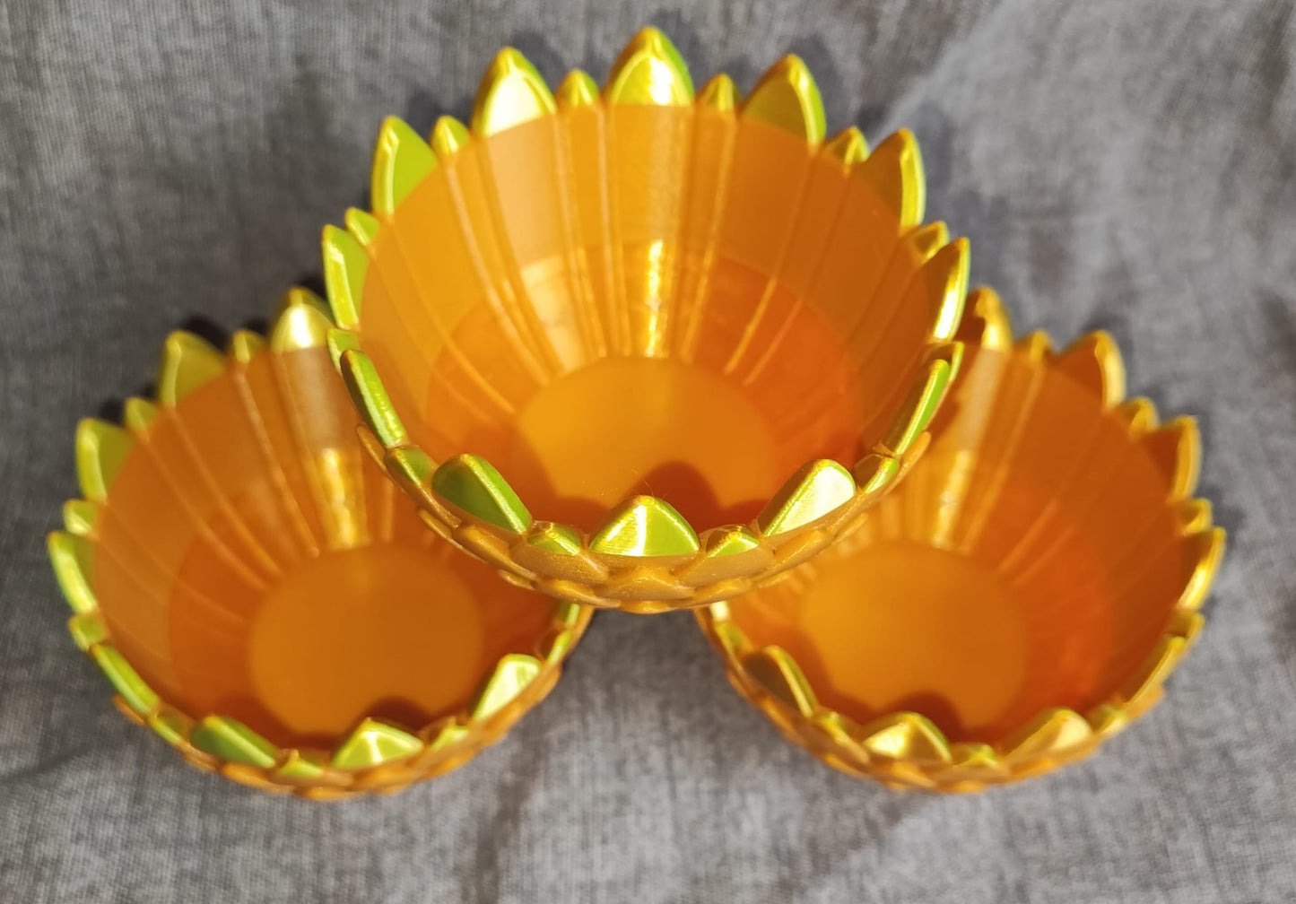 Art 0131 Drachenschuppen Teelichthalter| 3D-gedruckt| 5*8cm | PLA goldfarbend gold Deko Home Geschenk Art 0131