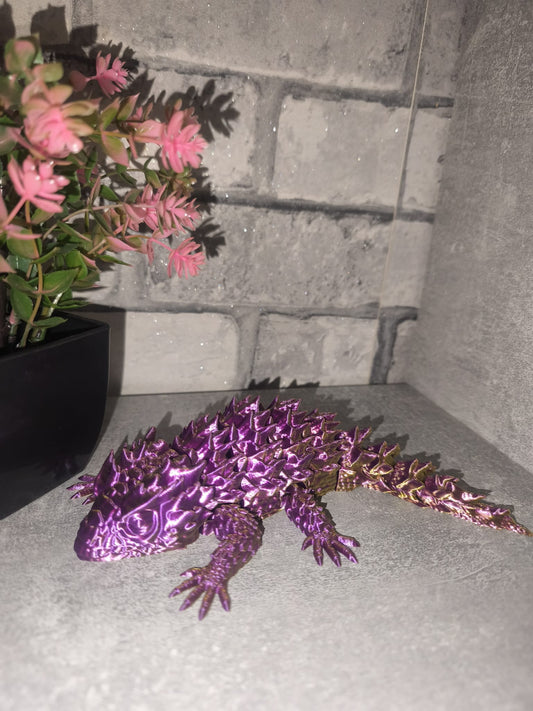 Art Nr 0414 Echse| 3D-gedruckt| ca.21cm lang | PLA Deko & Geschenk für Fantasy-Fans
