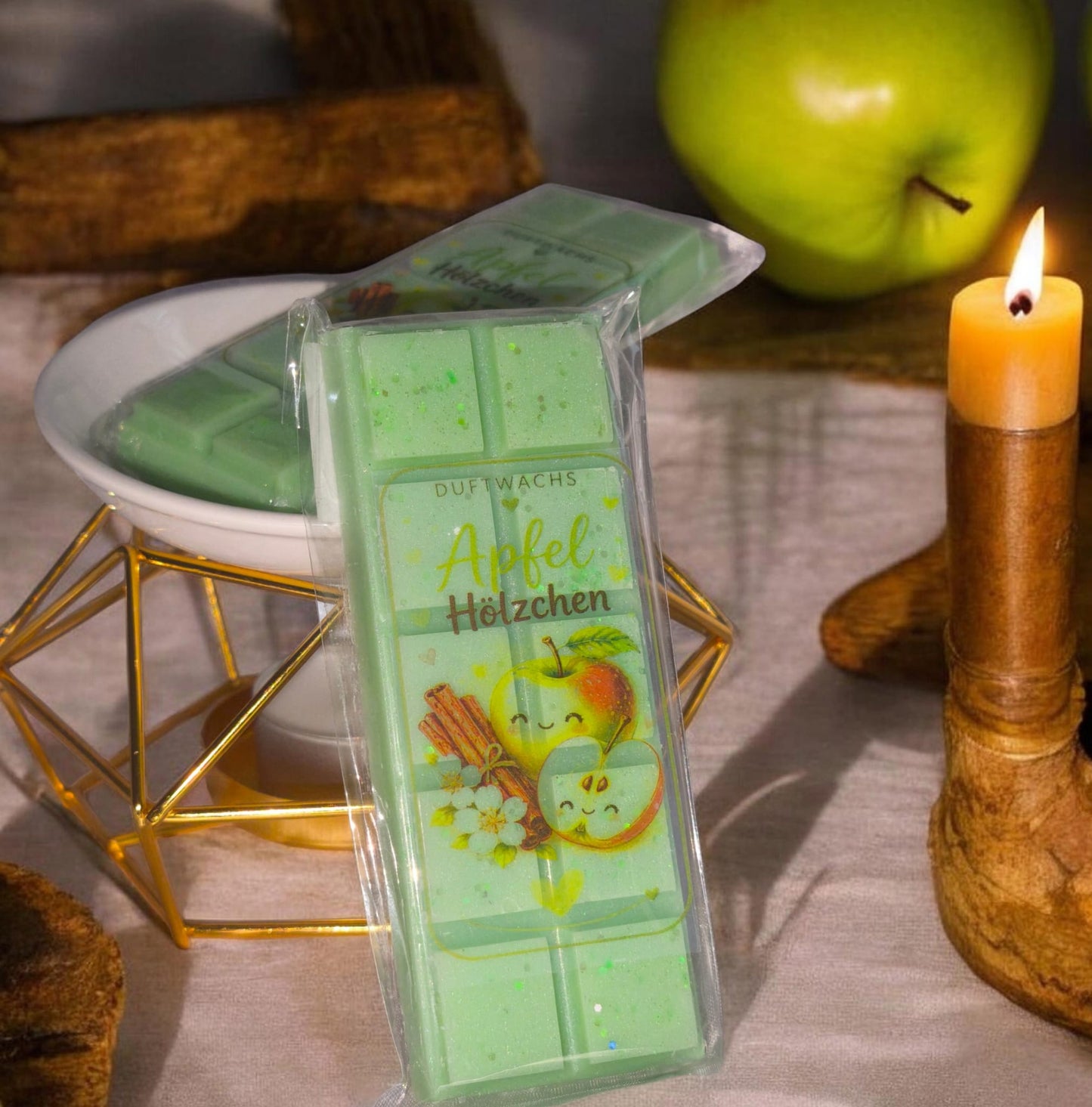 Duftwachs - Wax Melts - Apfel Hölzchen - SnapBar - Art.Nr. W-0010d