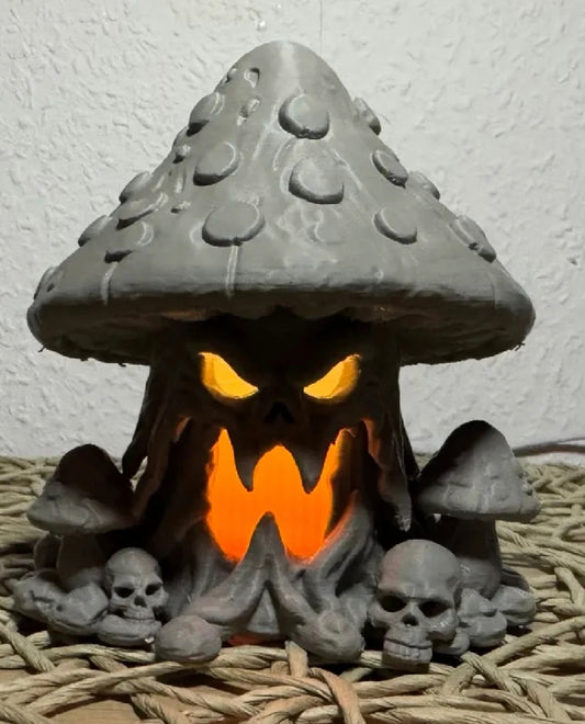 Geisterpilz – Halloween-LED-Teelicht - 3D gedruckt - Dekoartikel Art Nr. E-0009