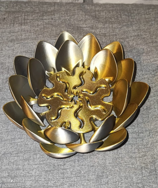 Art 0155 Selbstjustierende Seerose| 3D-gedruckt| 5*15cm | PLA silber gold Deko Home Geschenk Art 0155