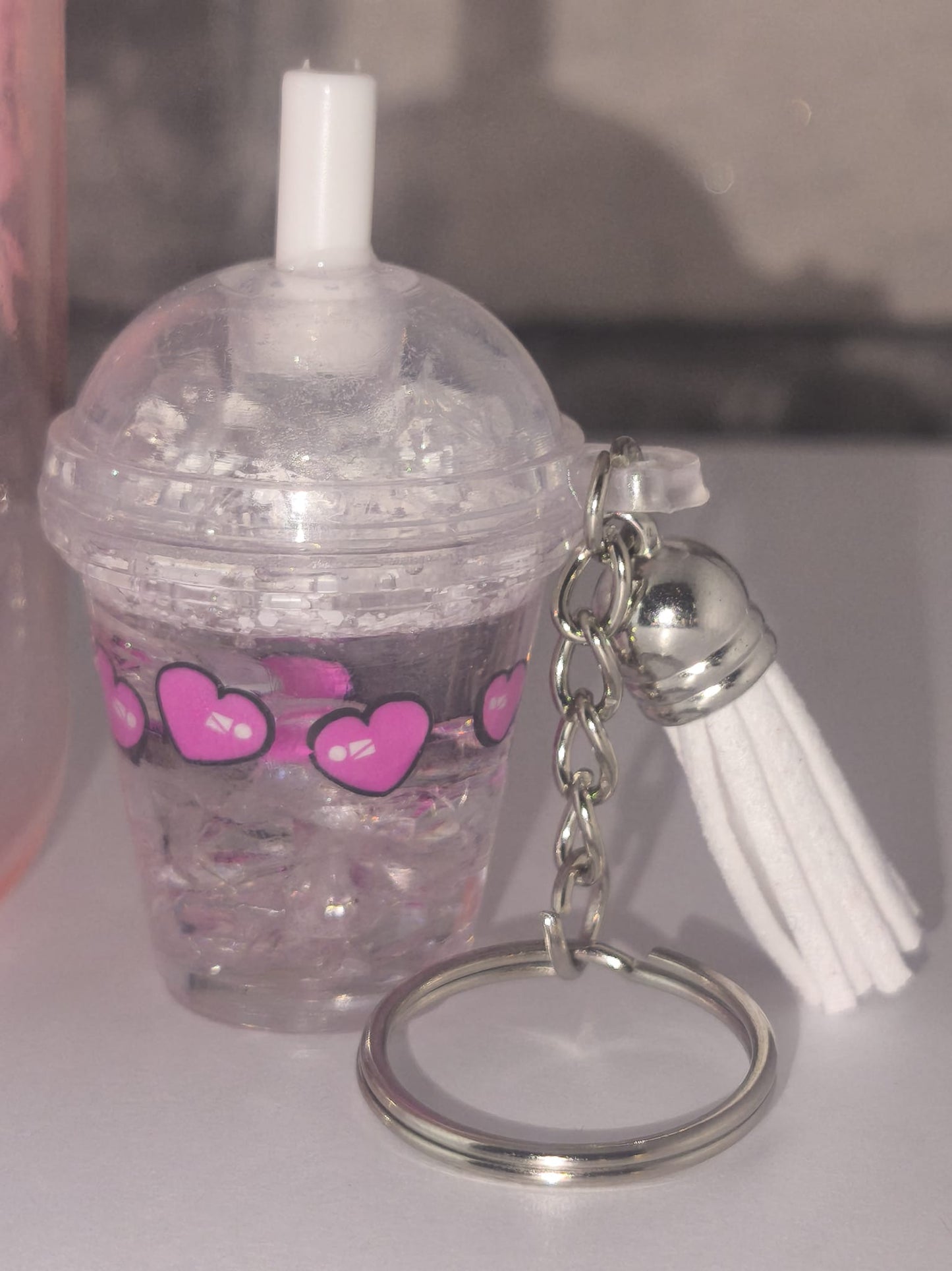 Bundle Muttertagsgeschenk| Kunststoffbecher mit UV Dtf Aufkleber inkl Strohhalm - Schlüsselanhänger |Art Nr 0401i