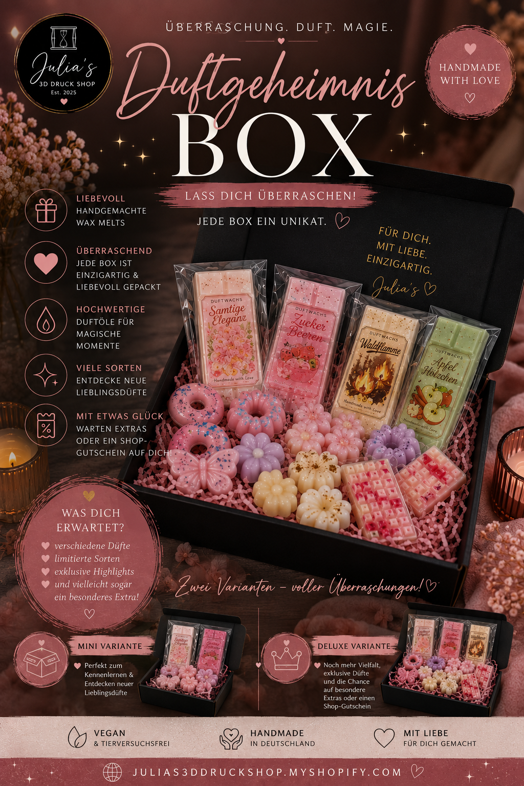 Duftgeheimnis-Box - Wax Melts - Duftwachse
