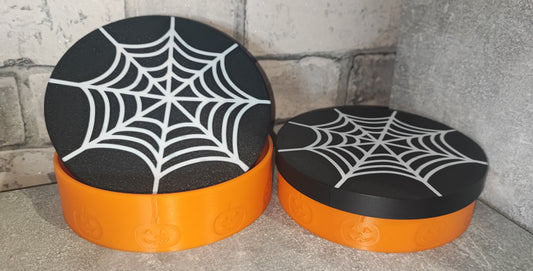 Art 0310 Deko Halloween Dose| 3D-gedruckt |Behälter| 15,5cm Durchmesser & 4,2cm hoch|PLA| Deko Home Geschenk